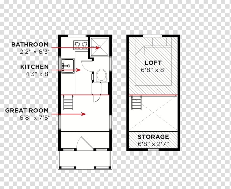 Floor plan Tiny house movement House plan Tumbleweed Tiny House Company, house transparent background PNG clipart