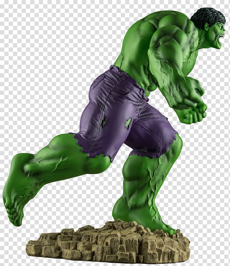 Hulk Marvel Cinematic Universe Statue Marvel Legends Figurine, Hulk transparent background PNG clipart