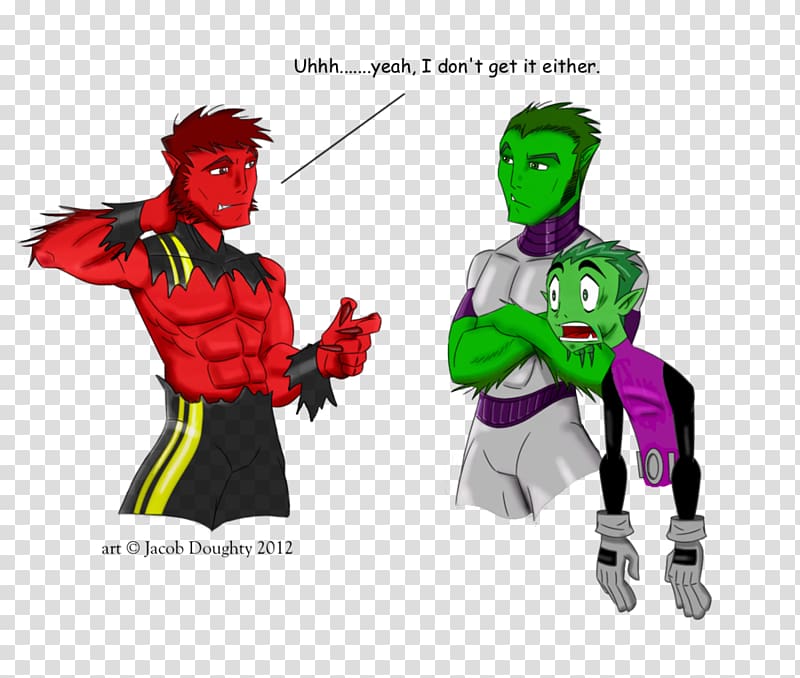 Beast Boy Raven Starfire Miss Martian Cyborg, beast boy transparent background PNG clipart