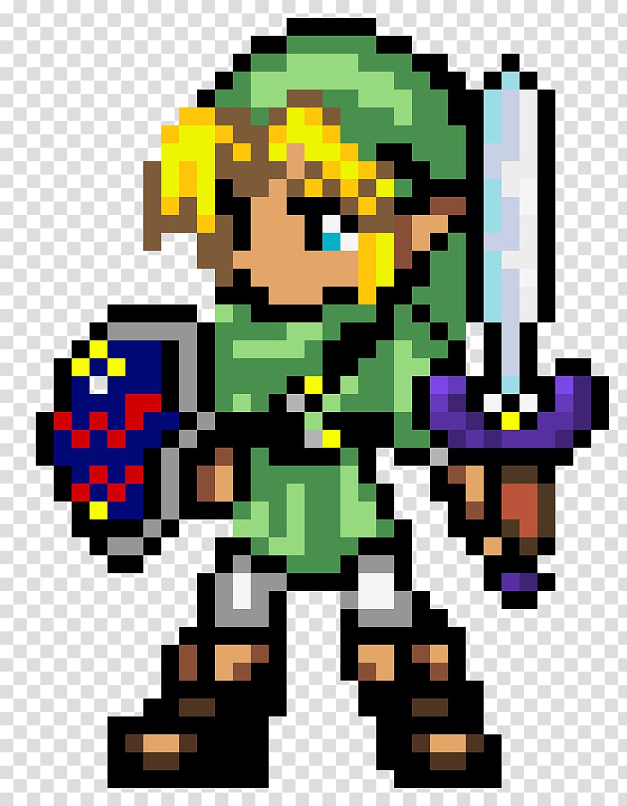 Zelda Pixel Art, Legend Of Zelda Breath Of The Wild, Link, Legend Of Zelda  Links Awakening, Video Games, 8bit Color, Drawing transparent background  PNG clipart