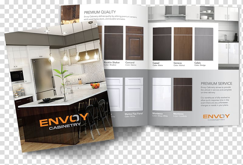 Envoy Cabinetry Company Furniture Brochure Door, Brochour transparent background PNG clipart