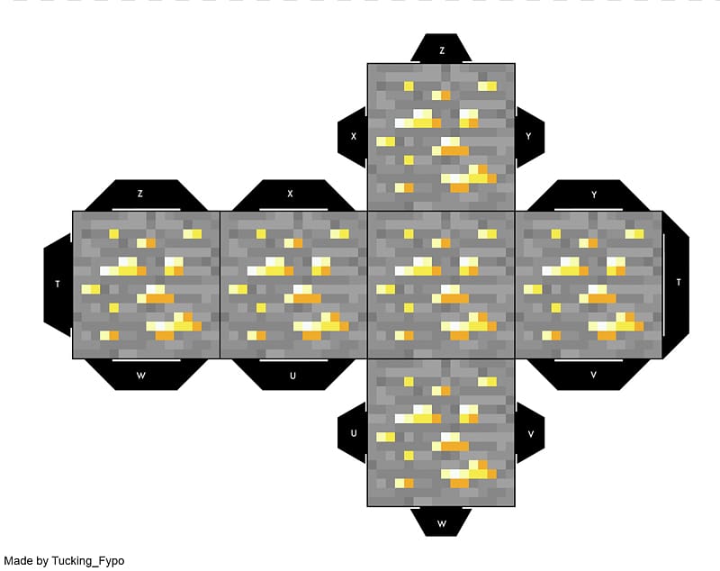 Minecraft Paper model Portal Farm, paper craft transparent