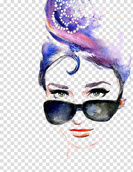 Audrey Hepburn painting, Watercolor painting Art Drawing Sketch, Watercolor beauty transparent background PNG clipart