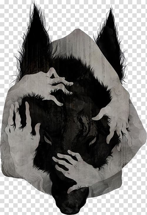 Steppenwolf African wild dog Illustrator, Dog transparent background PNG clipart
