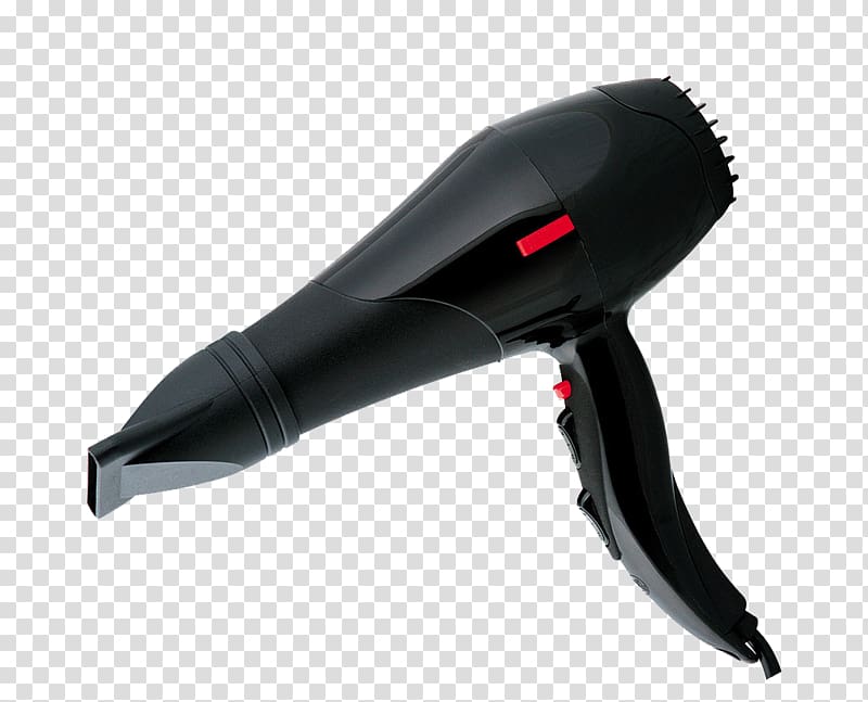 Comb Hair clipper Hair dryer Black hair, black hair dryer transparent background PNG clipart