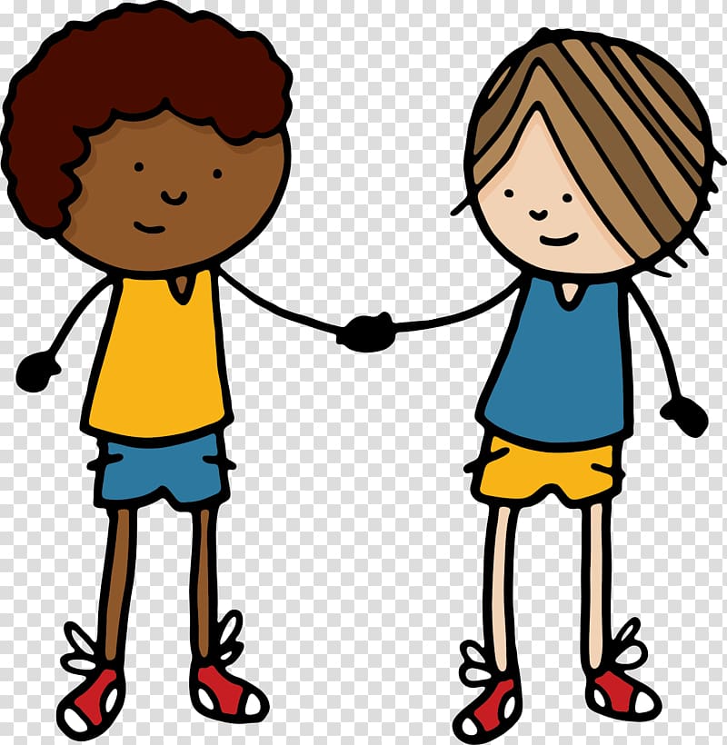 Handshake Cartoon , friends transparent background PNG clipart