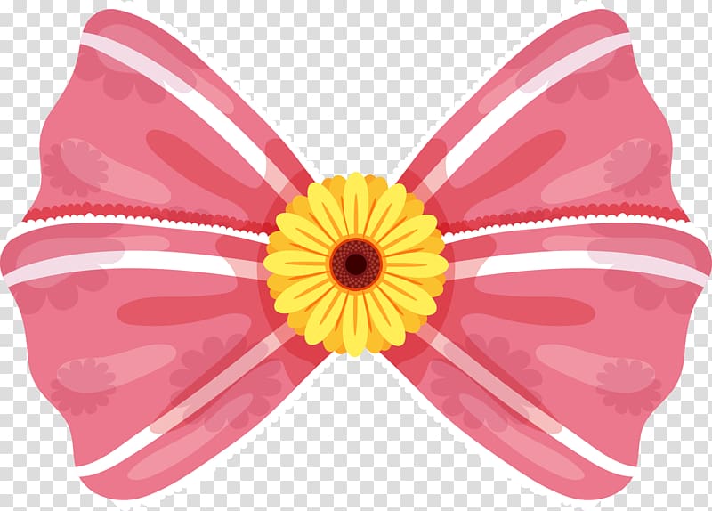 Butterfly Bow tie, hand painted sunflower bow transparent background PNG clipart