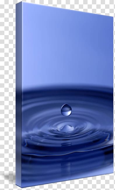 Gallery wrap Canvas Water, blue water droplet transparent background PNG clipart