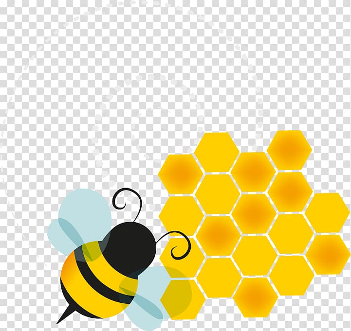 Honey bee Honeycomb European dark bee Beehive, bee transparent background PNG clipart