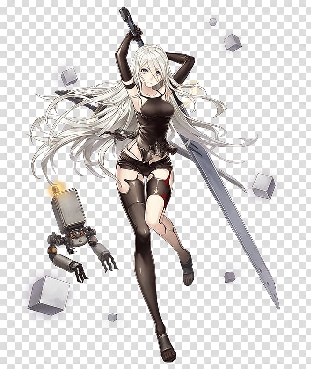 Nier: Automata SINoALICE Drakengard Stainless Steel Alloy 304, fortnite action figures transparent background PNG clipart