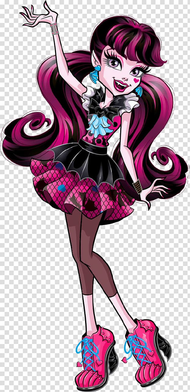 Frankie Stein Monster High Draculaura Clawdeen Wolf Doll, doll transparent background PNG clipart