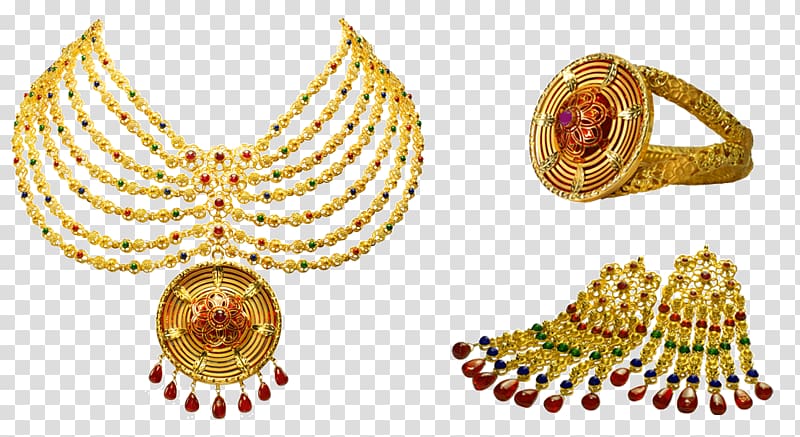 Earring Jewellery Gold Necklace Kundan, gold chain transparent background PNG clipart