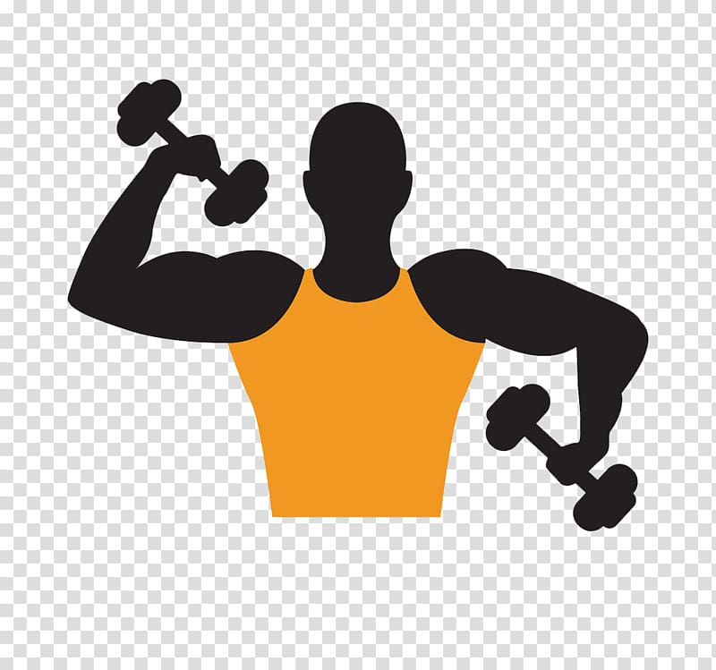 Bodybuilding Dumbbell, Man lifting dumbbells transparent background PNG clipart