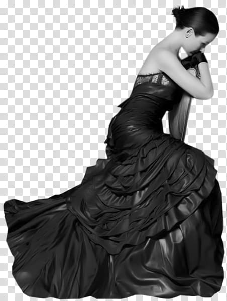 Dress Evening gown Ruffle Fashion, dress transparent background PNG clipart
