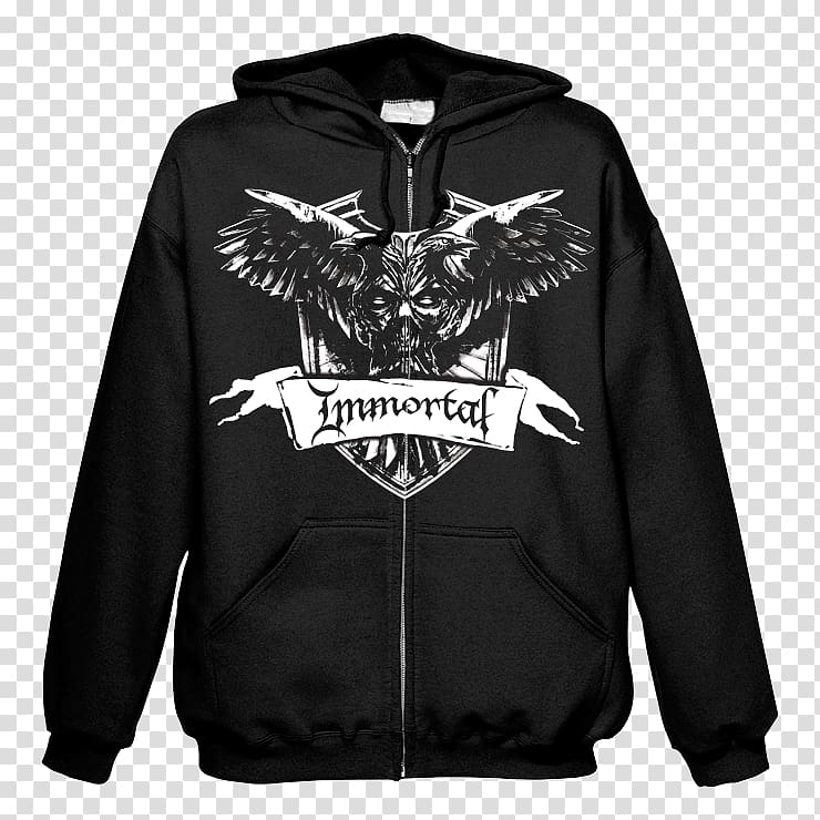 T-shirt Hoodie Immortal Clothing, black crown suicide silence transparent background PNG clipart