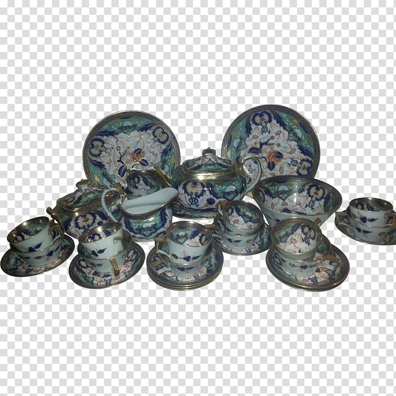 Porcelain Tea set Imari ware Pottery Ironstone china, the blue and white porcelain transparent background PNG clipart