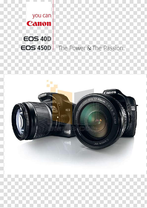 Digital SLR Canon EOS 40D Camera lens Canon EOS 450D Single-lens reflex camera, camera lens transparent background PNG clipart