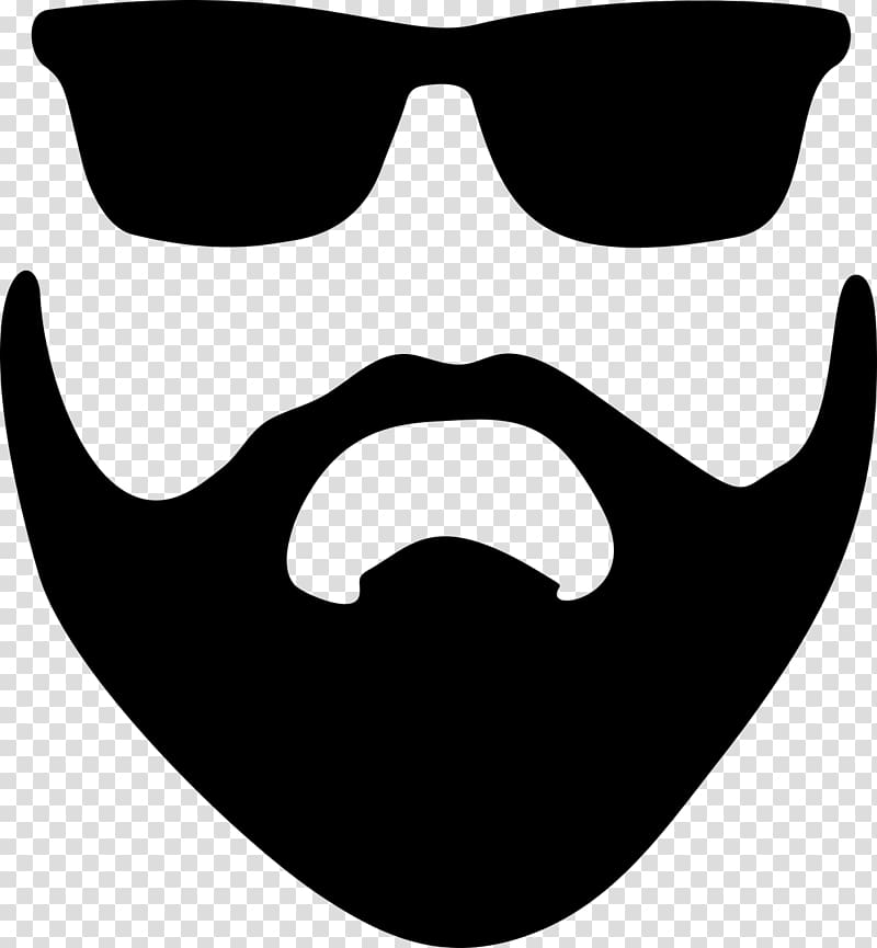 Silhouette Beard , beard skull transparent background PNG clipart