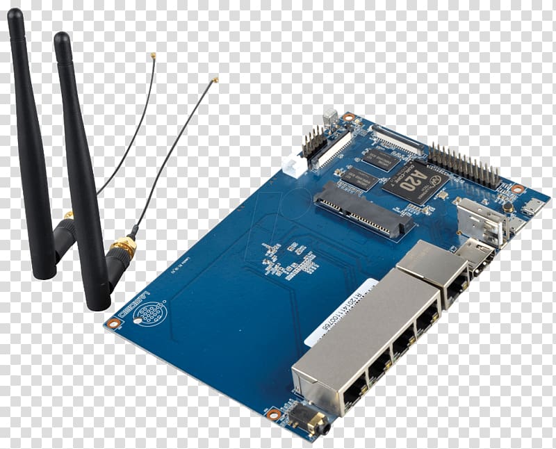 Banana Pi Router Raspberry Pi Single-board computer ARM Cortex-A7, Computer transparent background PNG clipart