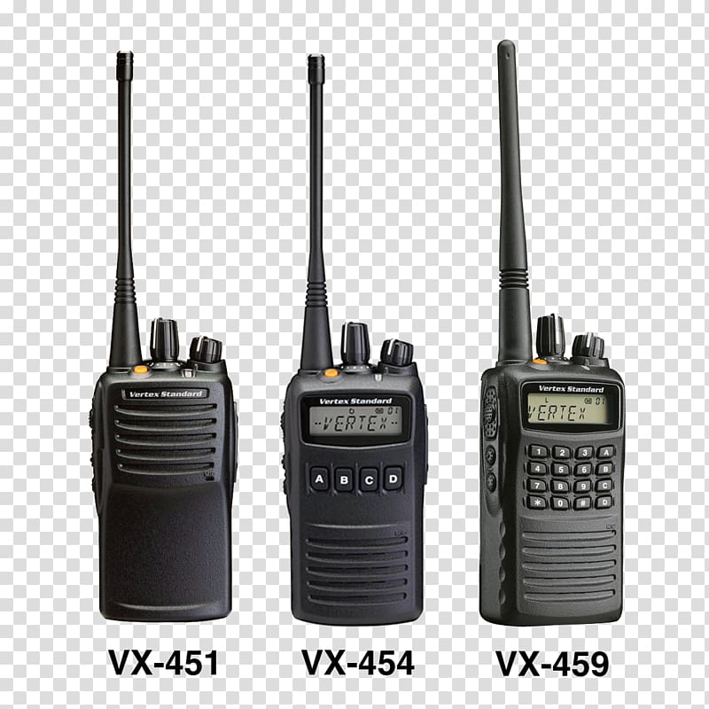 Two-way radio Yaesu Ultra high frequency Vertex Standard VX-451, radio transparent background PNG clipart