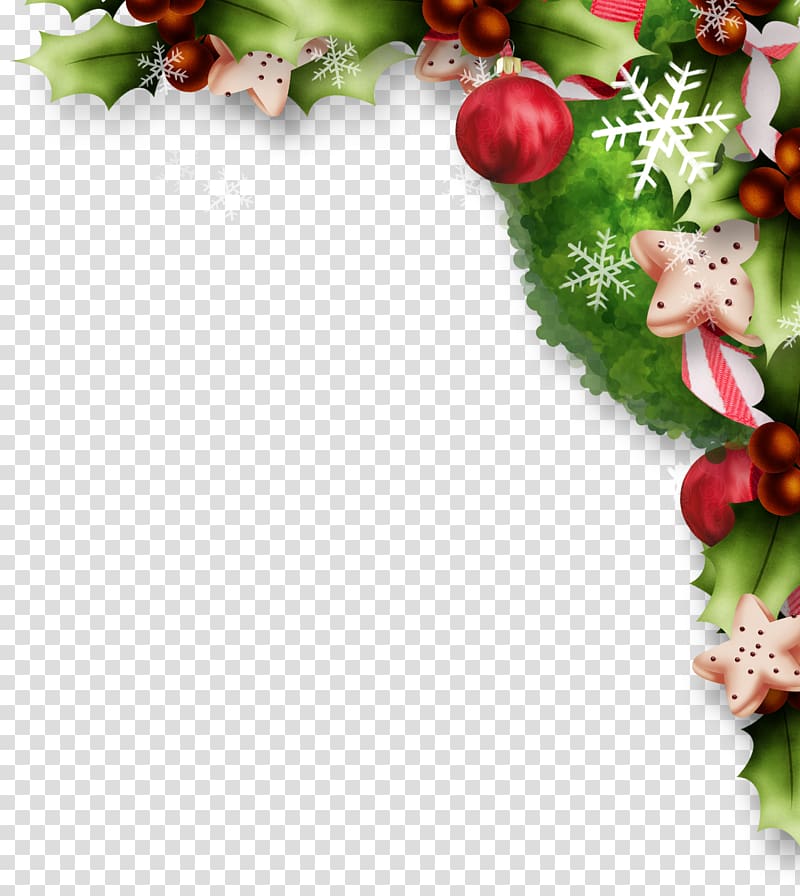 christmas decoration material transparent background PNG clipart