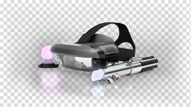 Lenovo Idea ZA390002US Star Wars Jedi Challenges Ar Virtual reality headset Augmented reality, lightsaber transparent background PNG clipart