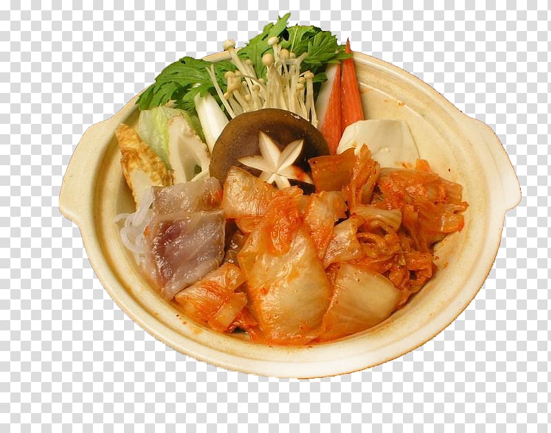 Chinese cuisine Korean cuisine Baechu-kimchi Thai cuisine Vegetarian cuisine, Spicy cabbage pot transparent background PNG clipart