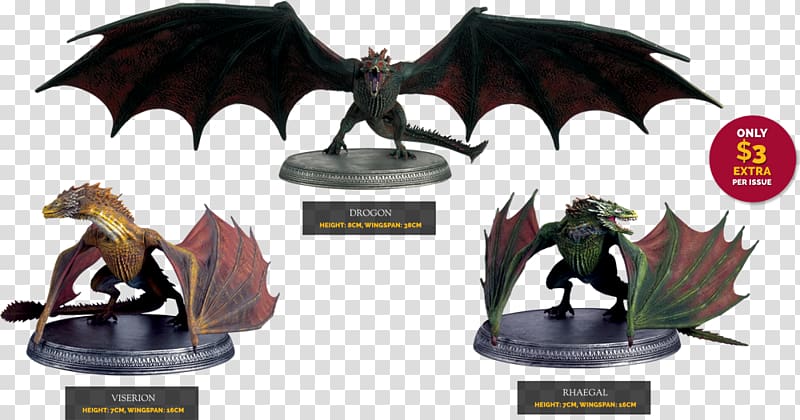 Drogon Daenerys Targaryen Figurine Viserion Rhaegal, dragon transparent background PNG clipart