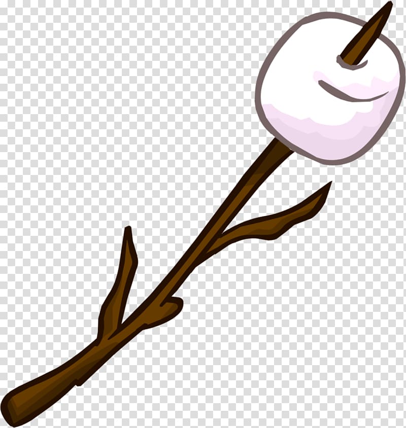 pink marshmallow and wooden stick illustration, S'more Marshmallow Campfire , campfire transparent background PNG clipart