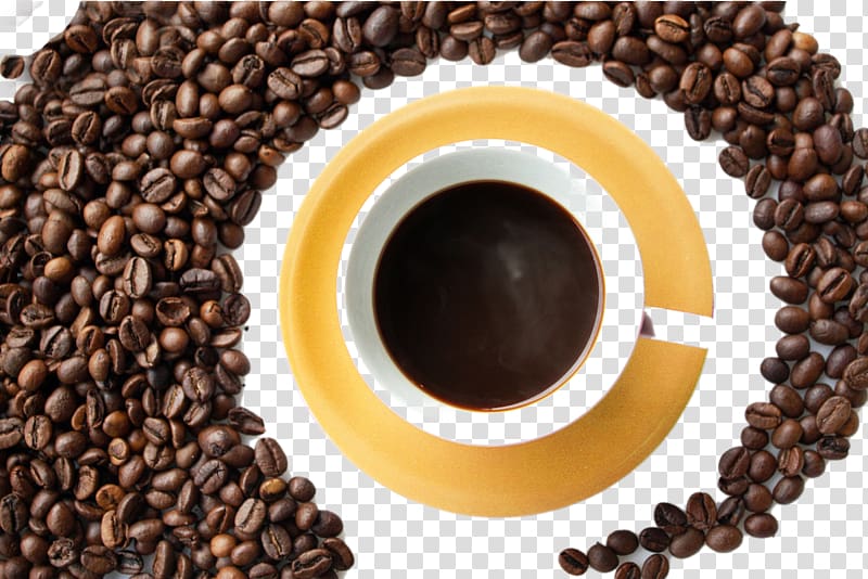 Kona coffee Espresso Tea Flavor, Coffee beans transparent background PNG clipart