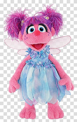 Sesame Street plush toy, Sesame Street Abby Ladabby transparent background PNG clipart