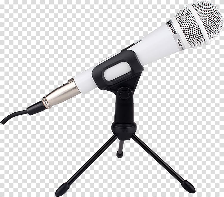 Microphone stand, White microphone transparent background PNG clipart
