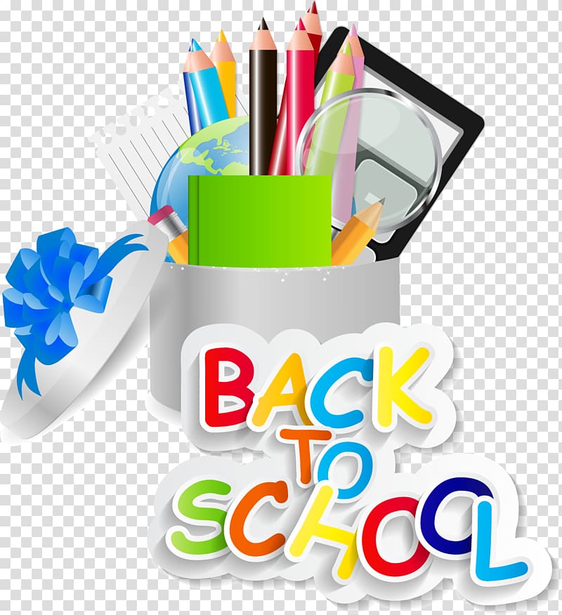 , School color material transparent background PNG clipart