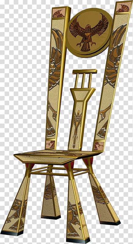 Egypt Chair , Egyptian style retro objects transparent background PNG clipart