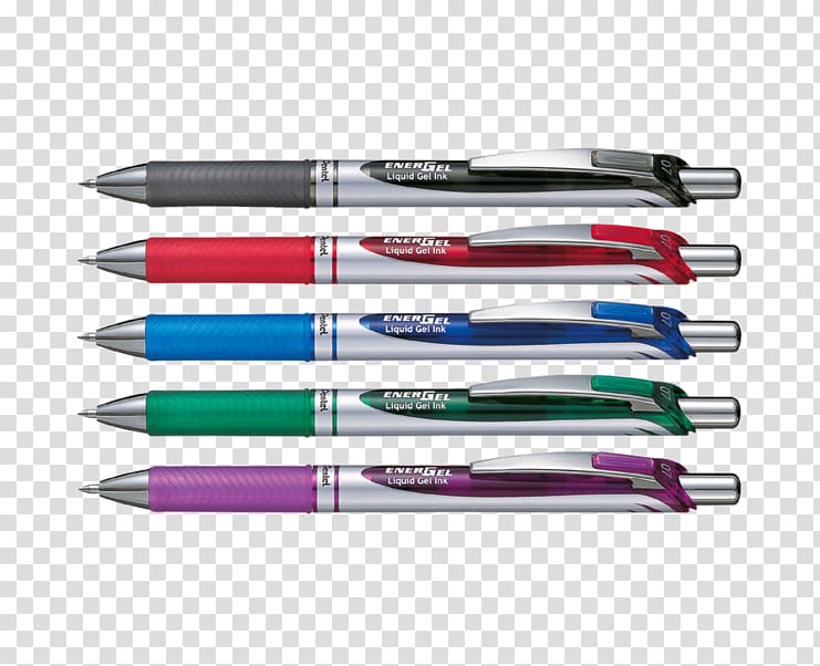 Rollerball pen Pentel EnerGel Liquid Gel PEN Ballpoint pen, gel pens transparent background PNG clipart