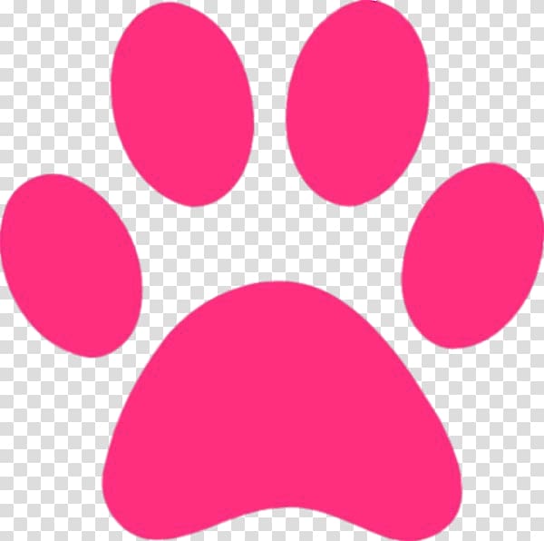 red paw , Pink Panther Paw Print transparent background PNG clipart