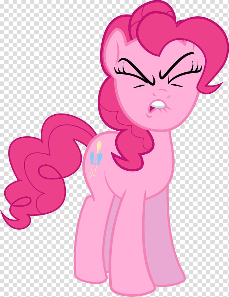Pony Pinkie Pie Applejack , Cartoon Sour Face transparent background PNG clipart