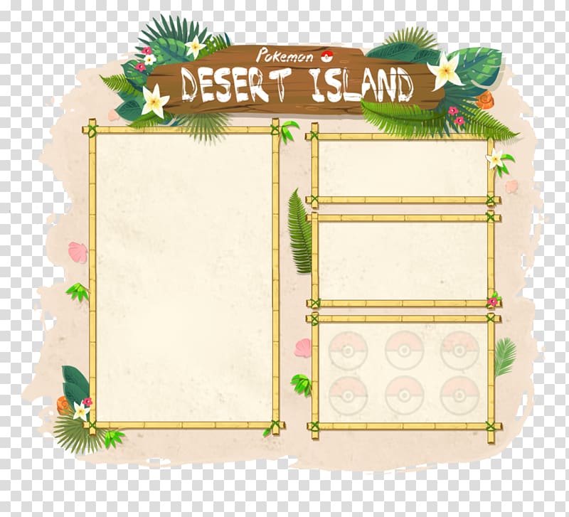 Green Frames Rectangle Font, desert island transparent background PNG clipart