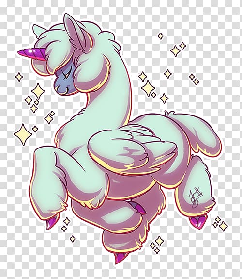 Alpaca Pony Unicorn Drawing , unicorn transparent background PNG clipart