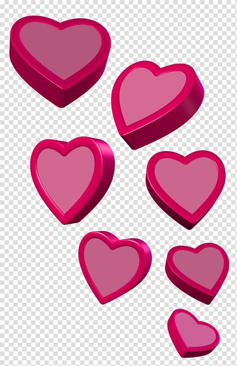 pink hearts , Heart Pink , Pink Hearts transparent background PNG clipart