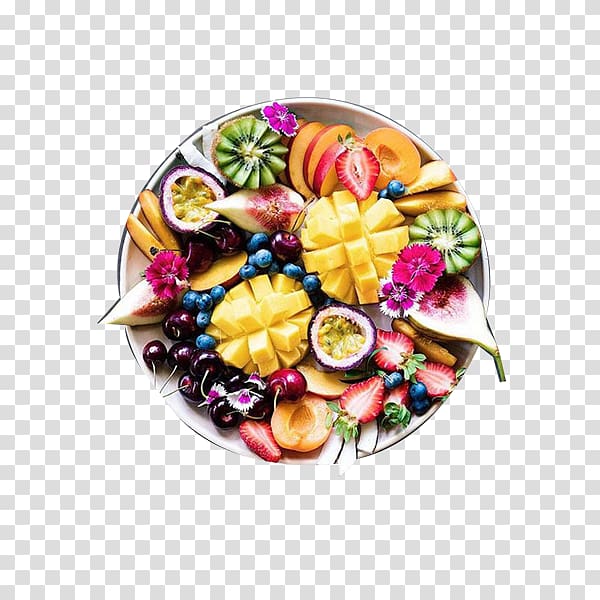 Smoothie Fruit salad Berry Breakfast, Fruit salad platter transparent background PNG clipart