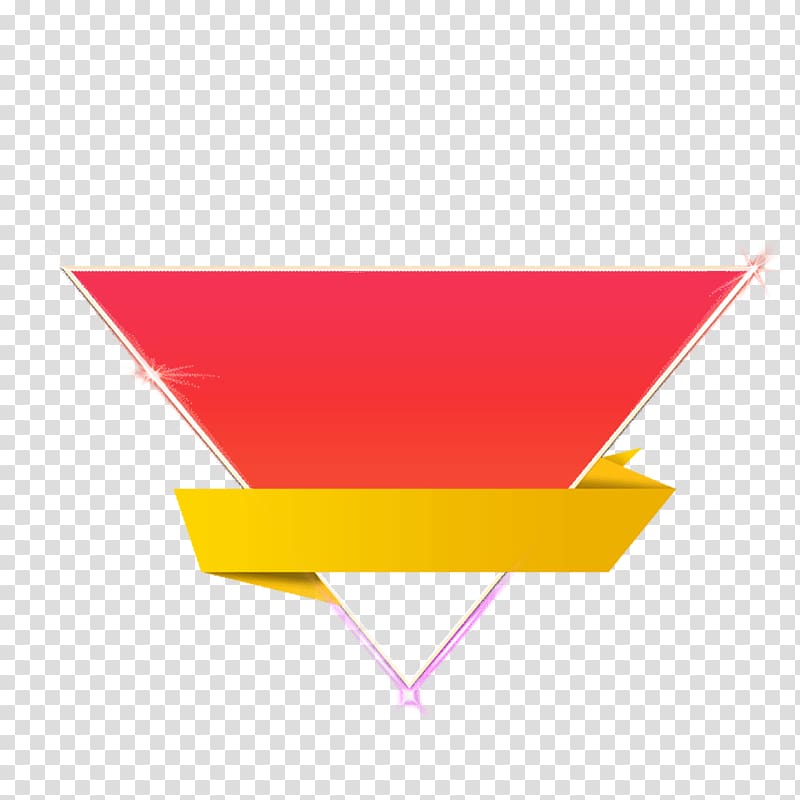 triangular red and orange logo, Triangle, triangle transparent background PNG clipart