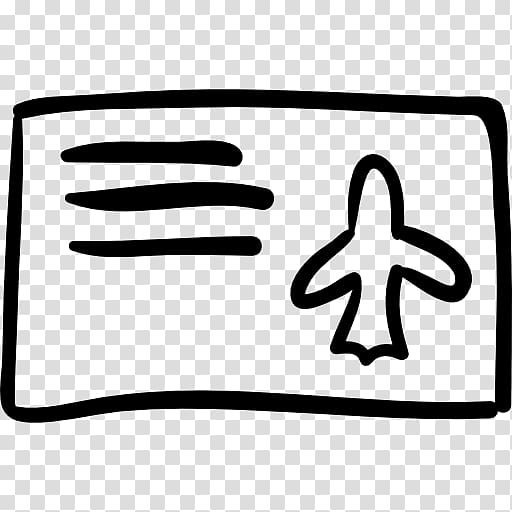 Airplane Flight Airline ticket Drawing, plane thicket transparent background PNG clipart