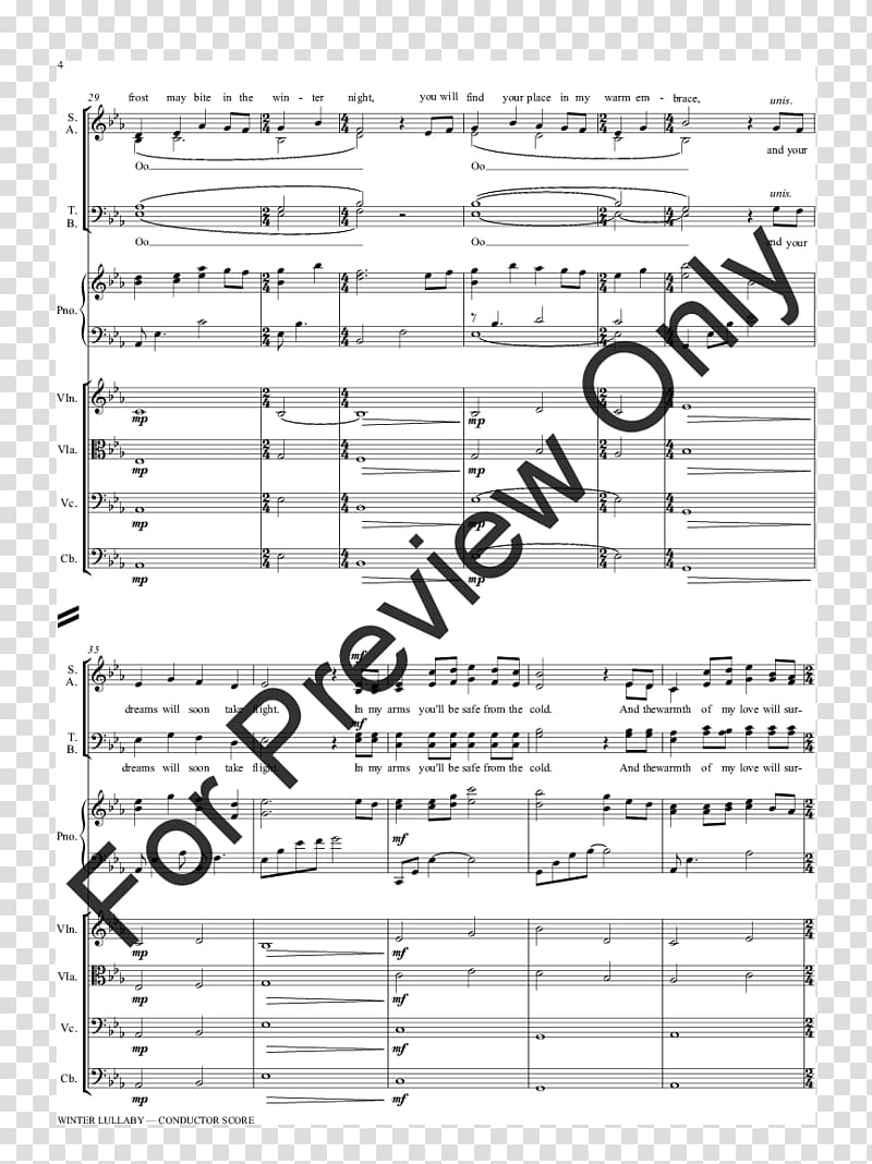 Sheet Music J.W. Pepper & Son Orchestra Double bass, tender and beautiful transparent background PNG clipart
