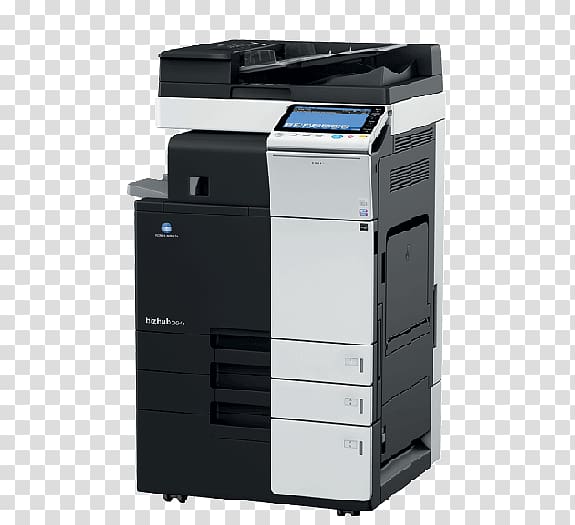 Multi-function printer Konica Minolta copier scanner, printer transparent background PNG clipart