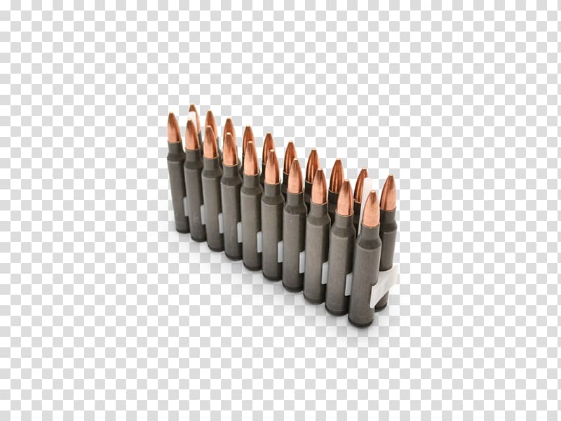 Ammunition 5.56×45mm NATO Cartridge .223 Remington Full metal jacket bullet, Bullets transparent background PNG clipart