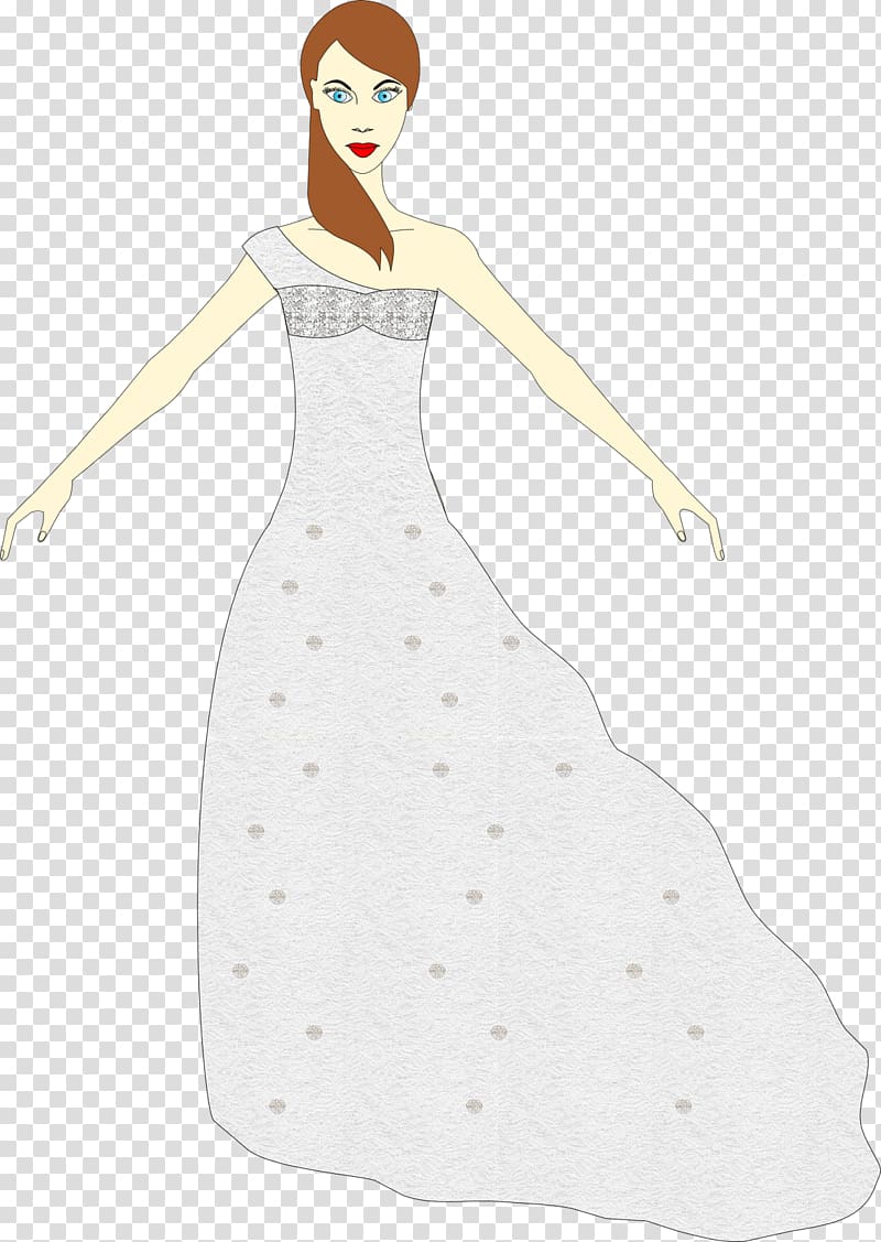 Gown, my wedding transparent background PNG clipart