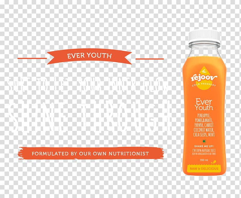 Orange drink Cold-pressed juice Rejoov, juice transparent background PNG clipart