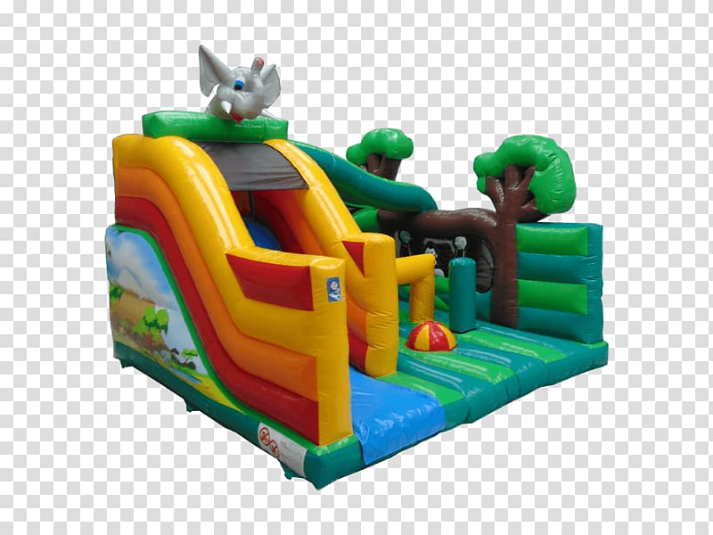 Game Inflatable Bouncers Playground slide, floating island transparent background PNG clipart