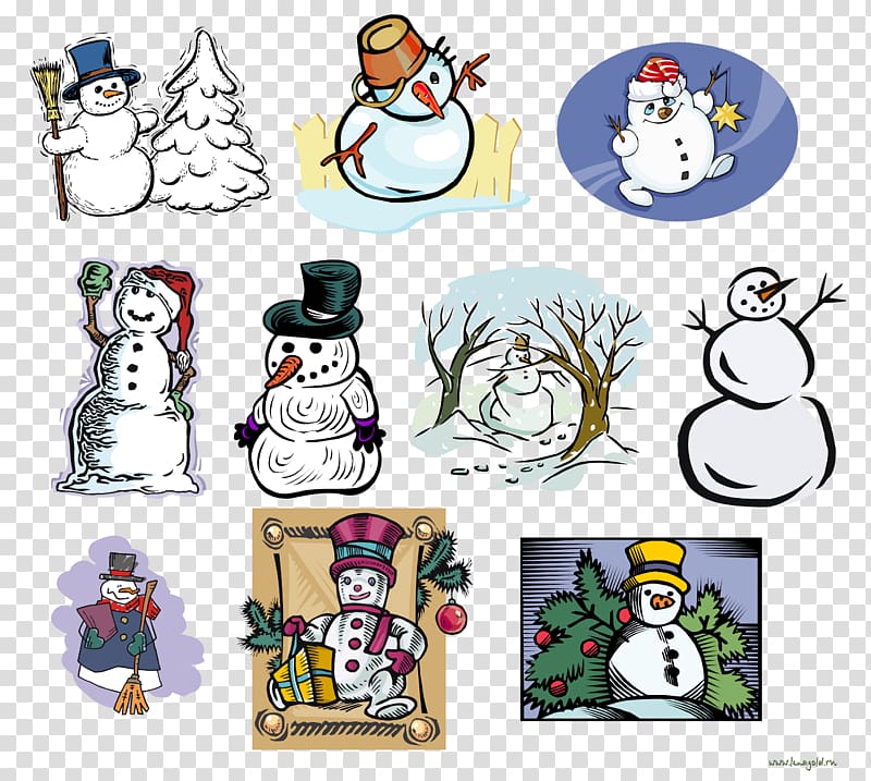 Snowman Ded Moroz IFolder , snowman transparent background PNG clipart